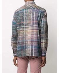 mehrfarbige Shirtjacke mit Schottenmuster von Missoni