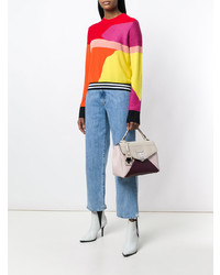 mehrfarbige Shopper Tasche aus Leder von Manurina