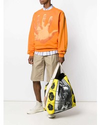 mehrfarbige Shopper Tasche aus Leder von JW Anderson