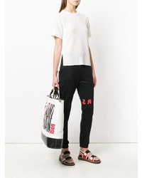 mehrfarbige Shopper Tasche aus Leder von Sonia Rykiel