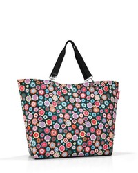 mehrfarbige Shopper Tasche aus Segeltuch mit Blumenmuster von Reisenthel