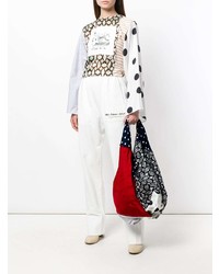 mehrfarbige Shopper Tasche aus Segeltuch von MM6 MAISON MARGIELA