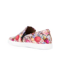 mehrfarbige Slip-On Sneakers aus Leder von Tabitha Simmons