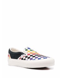 mehrfarbige Slip-On Sneakers aus Leder von Vans