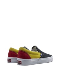 mehrfarbige Slip-On Sneakers aus Segeltuch von Vans