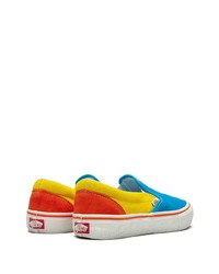 mehrfarbige Slip-On Sneakers aus Segeltuch von Vans