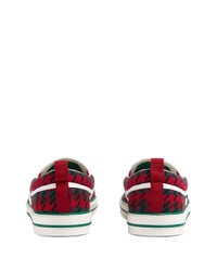 mehrfarbige Slip-On Sneakers aus Segeltuch von Gucci