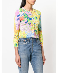 mehrfarbige Strickjacke mit Blumenmuster von Boutique Moschino