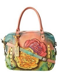 mehrfarbige Taschen mit Blumenmuster