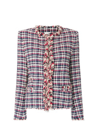 mehrfarbige Tweed-Jacke mit Karomuster von Isabel Marant Etoile