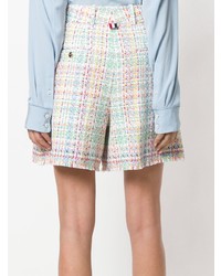 mehrfarbige Tweed Shorts von Thom Browne