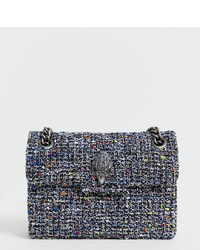 mehrfarbige Tweed Umhängetasche von Kurt Geiger London