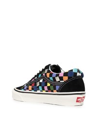 mehrfarbige Wildleder niedrige Sneakers mit Karomuster von Vans