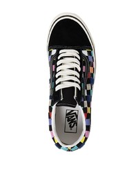 mehrfarbige Wildleder niedrige Sneakers mit Karomuster von Vans