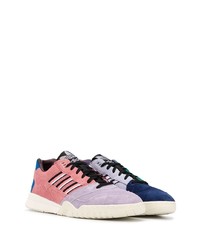 mehrfarbige Wildleder niedrige Sneakers von adidas