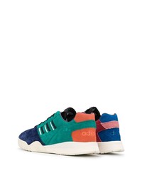 mehrfarbige Wildleder niedrige Sneakers von adidas