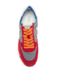 mehrfarbige Wildleder niedrige Sneakers von White Premiata