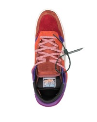 mehrfarbige Wildleder niedrige Sneakers von Off-White