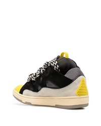 mehrfarbige Wildleder niedrige Sneakers von Lanvin