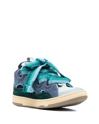 mehrfarbige Wildleder niedrige Sneakers von Lanvin