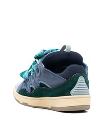 mehrfarbige Wildleder niedrige Sneakers von Lanvin