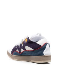 mehrfarbige Wildleder niedrige Sneakers von Lanvin