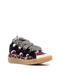 mehrfarbige Wildleder niedrige Sneakers von Lanvin