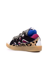 mehrfarbige Wildleder niedrige Sneakers von Lanvin