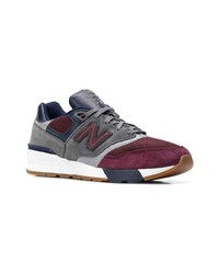 mehrfarbige Wildleder niedrige Sneakers von New Balance