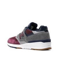 mehrfarbige Wildleder niedrige Sneakers von New Balance