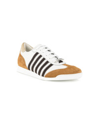 mehrfarbige Wildleder niedrige Sneakers von DSQUARED2