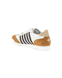 mehrfarbige Wildleder niedrige Sneakers von DSQUARED2