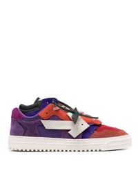 mehrfarbige Wildleder niedrige Sneakers von Off-White