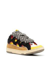 mehrfarbige Wildleder niedrige Sneakers von Lanvin