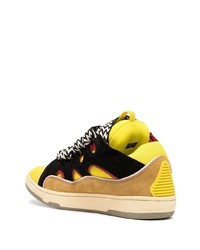 mehrfarbige Wildleder niedrige Sneakers von Lanvin