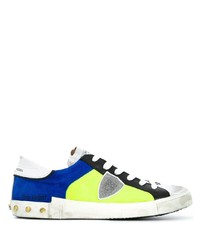 mehrfarbige Wildleder niedrige Sneakers von Philippe Model Paris