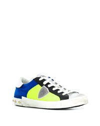 mehrfarbige Wildleder niedrige Sneakers von Philippe Model Paris