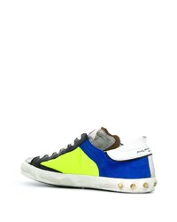 mehrfarbige Wildleder niedrige Sneakers von Philippe Model Paris