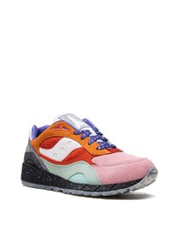 mehrfarbige Wildleder niedrige Sneakers von Saucony