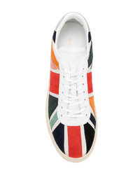 mehrfarbige Wildleder niedrige Sneakers von Paul Smith