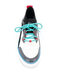 mehrfarbige Wildleder niedrige Sneakers von Marcelo Burlon County of Milan