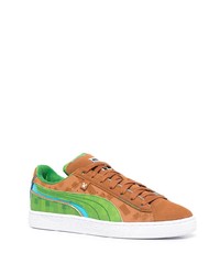 mehrfarbige Wildleder niedrige Sneakers von Puma