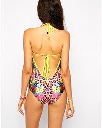 mehrfarbiger Badeanzug mit Blumenmuster von MinkPink