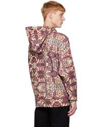 mehrfarbiger bedruckter Fleece-Pullover mit einem Kapuze von Isabel Marant