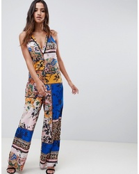 mehrfarbiger bedruckter Jumpsuit von ASOS DESIGN