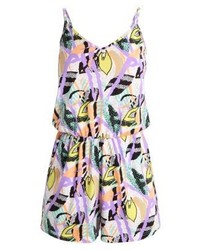 mehrfarbiger bedruckter kurzer Jumpsuit von Bik Bok