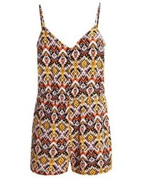 mehrfarbiger bedruckter kurzer Jumpsuit von Even&Odd