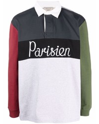 mehrfarbiger bedruckter Polo Pullover von MAISON KITSUNÉ
