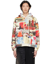 mehrfarbiger bedruckter Pullover mit einem Kapuze von DEVÁ STATES