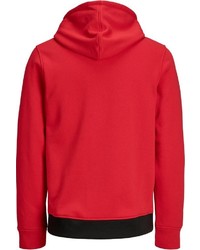 mehrfarbiger bedruckter Pullover mit einem Kapuze von Jack & Jones